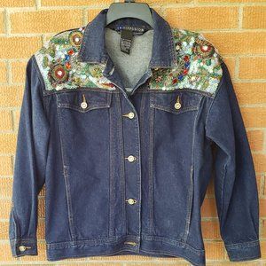 *sold*Bedazzled 90s Denim Jacket